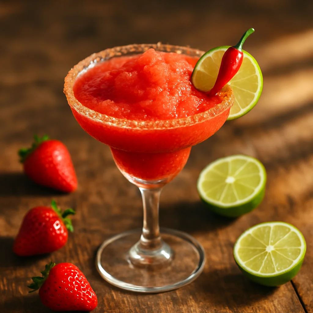 Frozen Margarita alla Fragola e Peperoncino — immagine generata con AI — foto 1