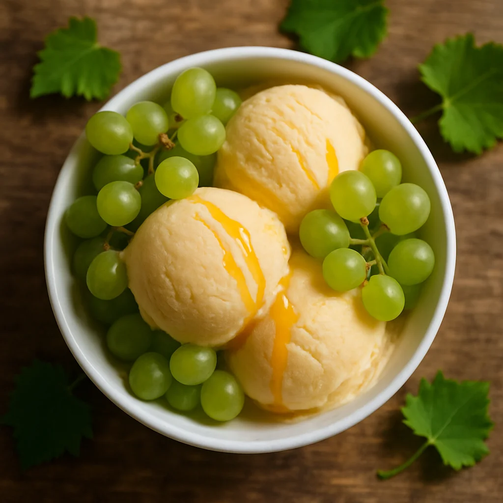 Frozen Yogurt all'Uva Moscato e Miele di Zagara — immagine generata con AI — foto 1