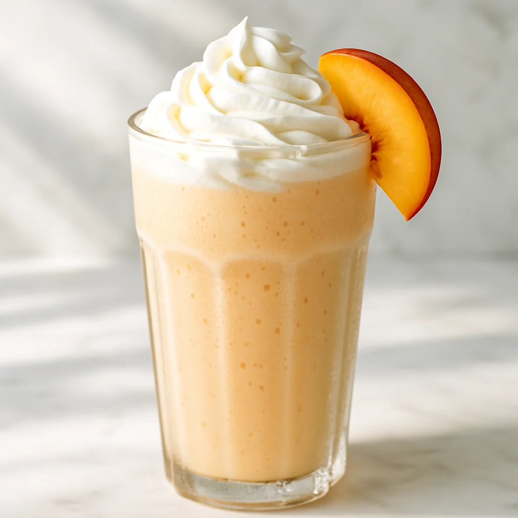 Milkshake alla Pesca e Vaniglia — immagine generata con AI — foto 1