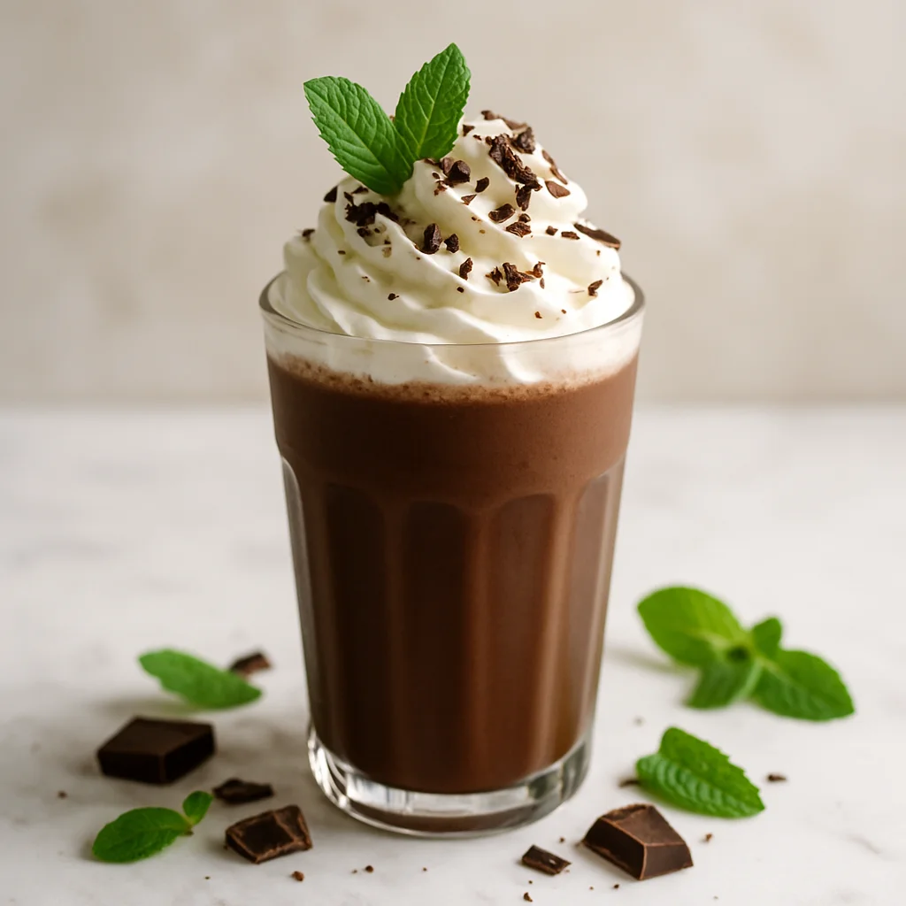 Milkshake Cioccolato Fondente e Menta — immagine generata con AI — foto 1