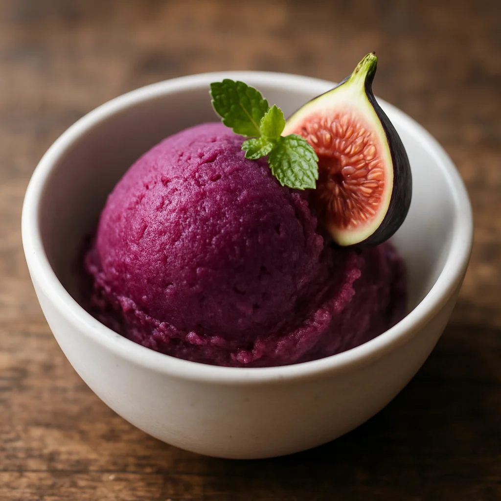 Sorbetto al Fico Nero e Limone — immagine generata con AI — foto 1